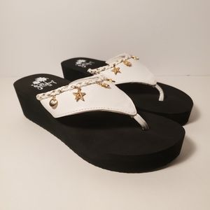 Jellypop Venice Wedge Sandals Thong Heels